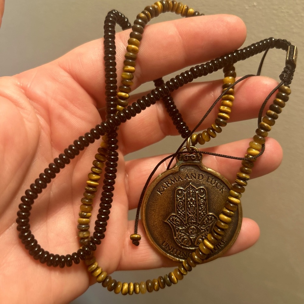 Karma & Luck unisex gold plated necklace